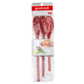 3PC RED Plas Spoon Set