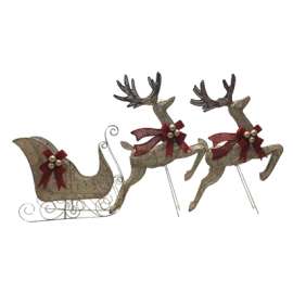 HW Sleigh/2 Deer