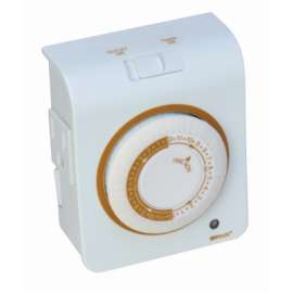 Ind WHT 24HR Mech Timer