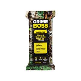 Grimeboss A554S24 Cleaning Wipes, 9.8 in L, 8.2 in W, Unscented, Vinyl