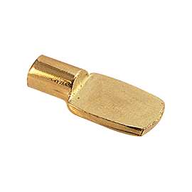 PEG SHELF SUPPORT 1/4IN BRASS