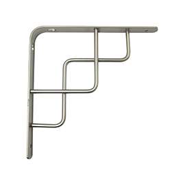 ProSource SB-035PS Contemporary and Decorative Shelf Bracket, 220 lb/Pair, 8 in L, 8 in H, Steel, Satin Nickel