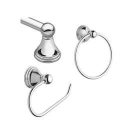 Moen Preston Series DN8433CH Bath Hardware Set, Metal, Chrome