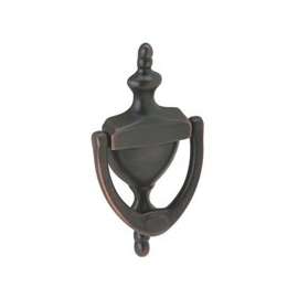 Schlage SC2-3125-716 Door Knocker, Solid Brass, Aged Bronze, 3-15/16 in Mounting Hole