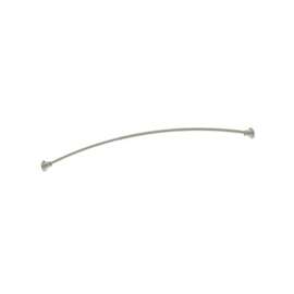 Moen DN2171BN Shower Rod, 57 to 60 in L Adjustable, 1 in Dia Rod, Stainless Steel, Brushed Nickel
