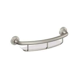 Moen LR2356DBN Grab Bar, 16 in L Bar, 250 lb, Stainless Steel, Brushed Nickel