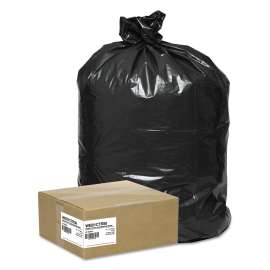 Super Value Pack Contractor Bags, 42 gal, 2.5 mil, 33" x 48", Black, 50/Carton