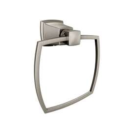Moen Boardwalk Series Y3286BN Towel Ring, Aluminum/Zinc, Brushed Nickel, Wall Mounting