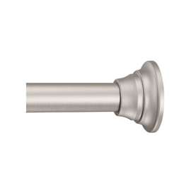 Moen TR1000BN Tension Rod, 44 to 72 in L Adjustable, 1 in Dia Rod, Stainless Steel, Brushed Nickel