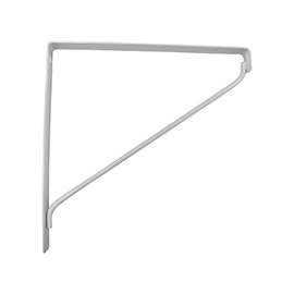 ProSource SB-WH10PS Contemporary Shelf Bracket, 5000 lb/Pair, 10-7/8 in L, 10-7/8 in H, Steel, White