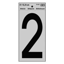 6" BLK Refl Number 2