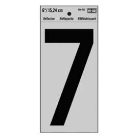 6" BLK Refl Number 7