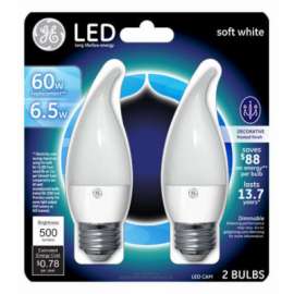 GE 2PK 6.5W SW CAM Bulb