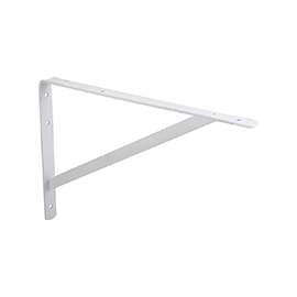 ProSource 21024PHL-PS Heavy-Duty Shelf Bracket, 550 lb/Piece, 12 in L, 8 in H, Steel, White