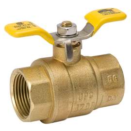 1" BRS FPT T Ball Valve