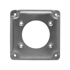 RACO 816C Exposed Work Cover, 4-3/16 in L, 4-3/16 in W, Square, Galvanized Steel