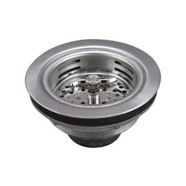 Keeney 1433SS Basket Strainer, 4-7/16 in Dia, Stainless Steel, 3-1/4 in Dia Mesh
