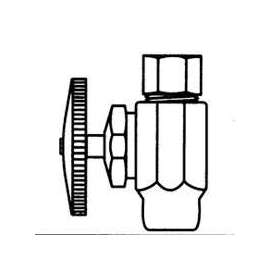 Plumb Pak PP61-1PCLF Shut-Off Valve, 1/2 x 1/2 in Connection, Sweat x Compression, Brass Body