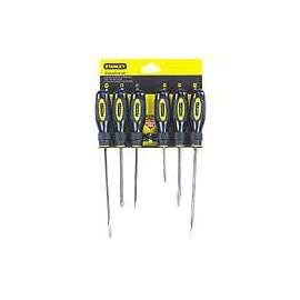 STANLEY 60-060 Screwdriver Set, Steel, Black, Nickel