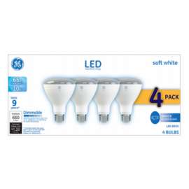 GE 4PK 10W BR30 Bulb