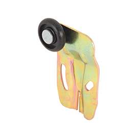 Prime-Line N 6504 Roller Assembly, 7/8 in Dia Roller, 1/4 in W Roller, Nylon/Steel, Brown, 1-Roller, 60 lb