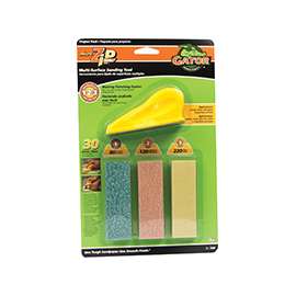 Gator MicroZip 7800 Sander Tool Kit, 3-1/2 in L, 1 in W, 80, 120, 220 Grit, Extra Fine, Fine, Medium