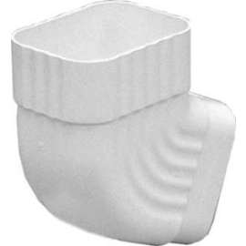 Amerimax M0628 B-Style Downspout Elbow, Vinyl, White