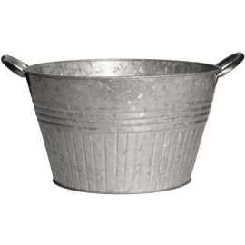 14"Galv RND Tub Planter