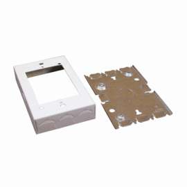 1" WHT MTL Outlet Box