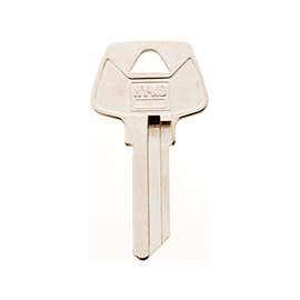 HY-KO 11010S16 Key Blank, Brass, Nickel, For: Sargent Cabinet, House Locks and Padlocks