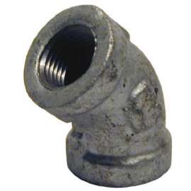 1/4 Galv 45 DEG Elbow