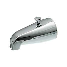 Danco 80765 Tub Spout with Diverter, Metal, Chrome Plated, For: 1/2 in or 3/4 in IPS Connections