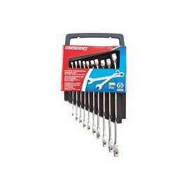 10 Piece SAE Combination Wrench Sets, 12 Points, SAE