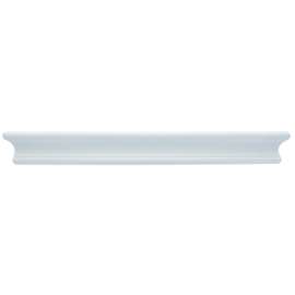 18" WHT Bev Float Shelf