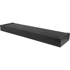 24" BLK Mod Float Shelf
