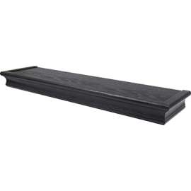 24" BLK Bev Float Shelf