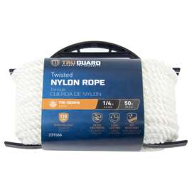 1/4x50 WHT Nyl Rope