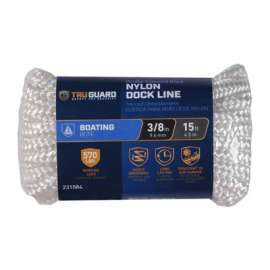 3/8x15 WHT Dock Line