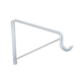 ProSource 21023PH-PCB-PS Standard-Duty Shelf/Rod Bracket, 132 lb/Pair, 13 in L, 9 in H, Steel, White