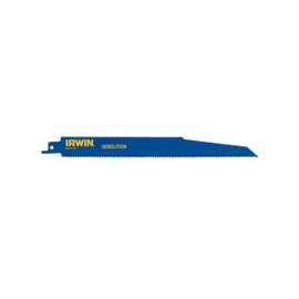 IRWIN 372960P5 Reciprocating Saw Blade, 9 in L, 10 TPI, Cobalt/Steel Cutting Edge