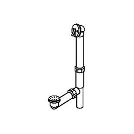 Plumb Pak 64WDS Bath Drain Assembly, Plastic, White, Diamond Shine