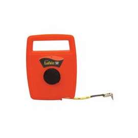 Hi-Viz Linear Measuring Tapes, 1/2 in x 100 ft, 1/8 in Grad.