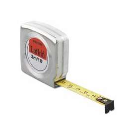 Mezurall Measuring Tapes, 1/2 in x 10 ft, Inch/Metric