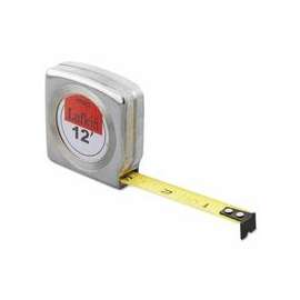 Mezurall Measuring Tapes, 1/2 in x 12 ft, Chrome