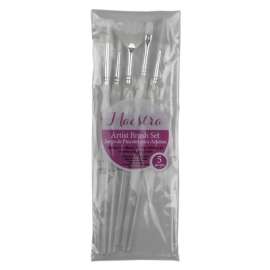 5PC WHT Art Brush Set