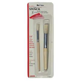 2PC Stencil Brush Set