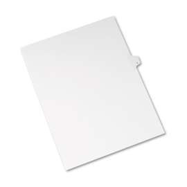 Preprinted Legal Exhibit Side Tab Index Dividers, Allstate Style, 26-Tab, K, 11 x 8.5, White, 25/Pack