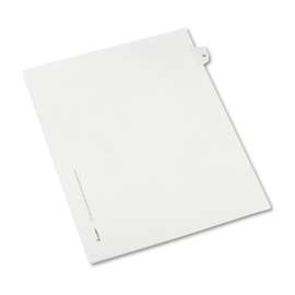 Preprinted Legal Exhibit Side Tab Index Dividers, Allstate Style, 10-Tab, 22, 11 x 8.5, White, 25/Pack