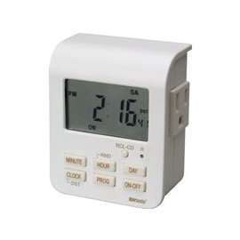 Woods 50009 Digital Timer, 15 A, 125 V, 1875 W, 3 -Outlet, 7 days Time Setting, 20 On/Off Cycles Per Day Cycle