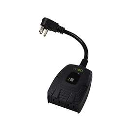 CCI 50049 Outlet Outdoor Wi-Fi, 15 A, 125 V, Black